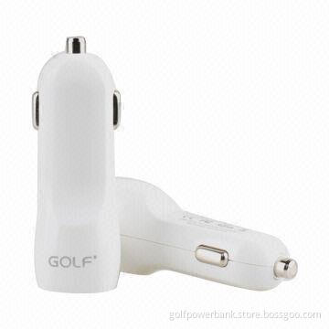 Car Chargers with IC Control Circuit, Apply to Mobile Phones, Gamers and More